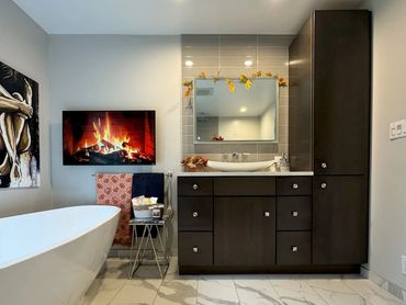 custom bathroom storage - bathroom design in pittsburgh pa