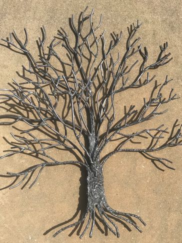 Live Oak tree in cold-rolled steel