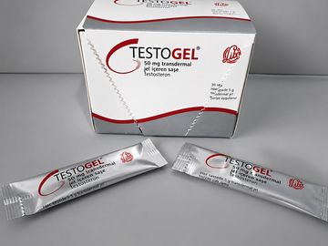 Testogel Testosterone Gel for Testosterone Replacement Therapy (TRT). Fast-absorbing topical gel des