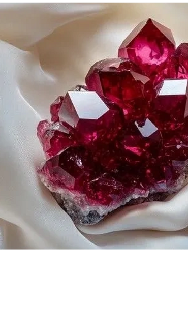 Ruby crystal is a gemstone symbolizing passion, love, power, and protection
