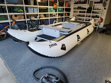 18’ SOTAR Legend cataraft cat boat white water raft