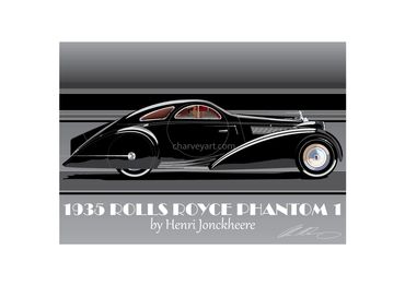 1925 Rolls Royce Phantom 1
Rolls Royce Phantom 1
Coupe Round Door
Classic British Car Art