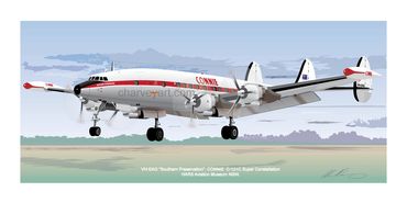 Airliner
Qantas
C-121C
Lockheed Super Constellation
Connie
VH-EAG
Aviation Art 