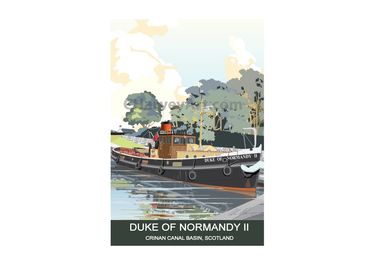 Duke of Normandy II
Tugboat
Crinan Canal Basin
Scotland
Marine Art
Maritime Art
Poster, Prints

