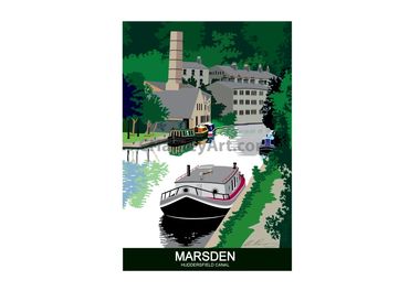 Marsden
Huddersfield Canal
Lancashire, England
Canal Art
Maritime Art
Poster Prints