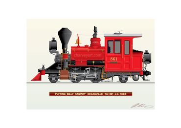 Puffing Billy Railway
Victorian Railway
Steam Locomotive
Decauville Locomotive
Railway Art Prints