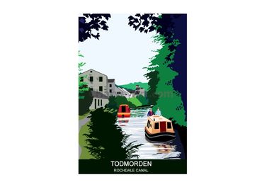 Todmorden
Rochdale Canal
West Yorkshire, England
Canal Art
Maritime Art
Poster Prints