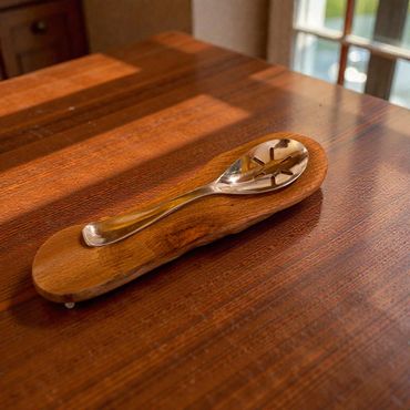 Red Maple Spoon rest 9" L x 3" W
Simple design