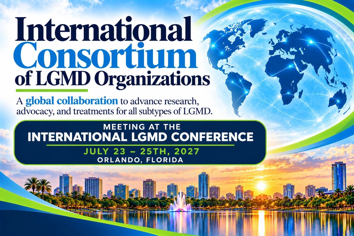 International Consortium of LGMD Organizations meeting announcement.