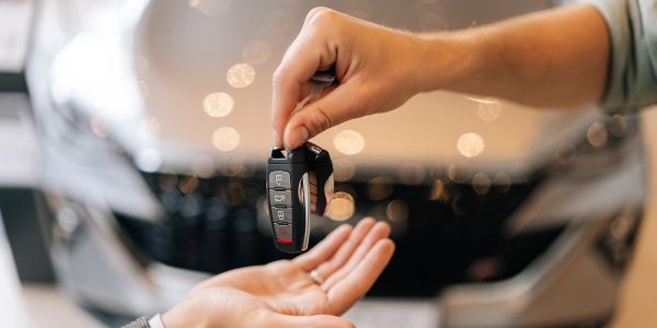 Vehicle key handover
