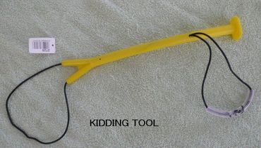 Kidding tool for correcting difficult kiddings in goats due to incorrect kid positions