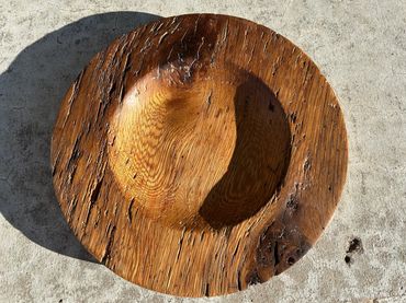 wormy chestnut "wedding bowl" (gifted to co-worker)