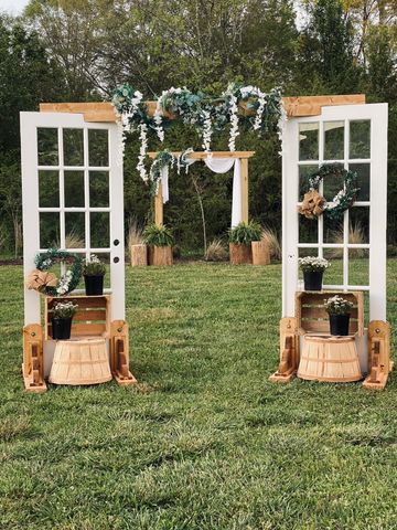 White door arches