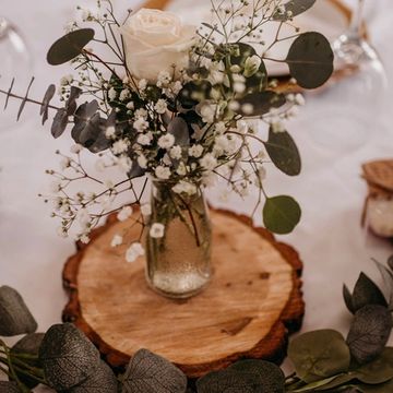 rustic wood round