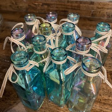 pastel bud vases