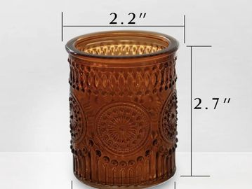 amber tealight holders