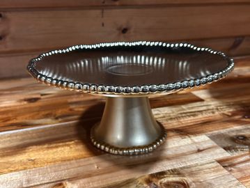 Gold cake stand