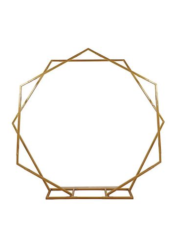 Geometric double gold arch