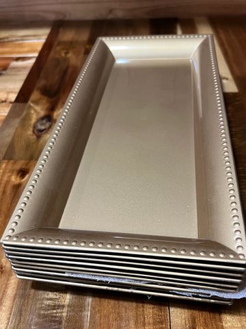 Gold Rectangular Platters