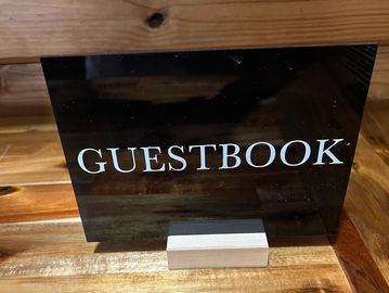 Black Acrylic Guest Book Sign