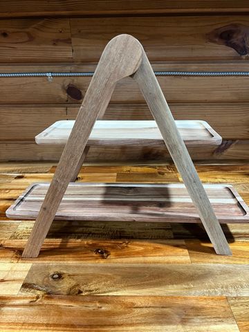 wood cupcake stand