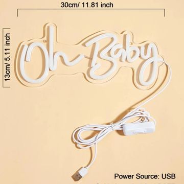 Oh Baby LED Sign