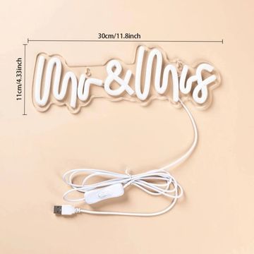 Mr & Mrs LED Sign