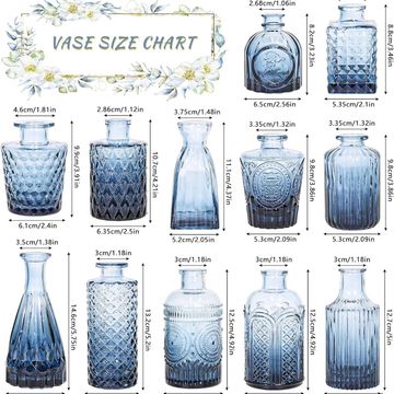 Blue Bud Vases