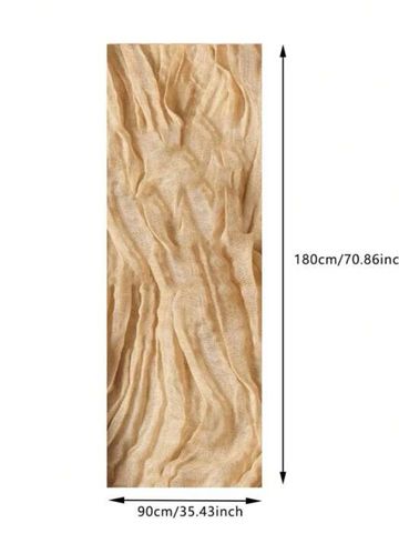 beige cheesecloth table runner