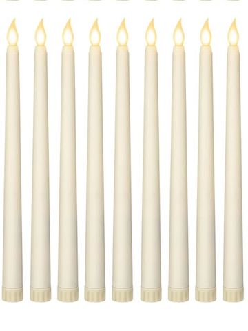 cream led candles