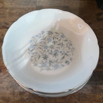 Blue Floral Plates