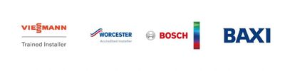 Picture of logos for different certifications from installation regulatory bodies.
