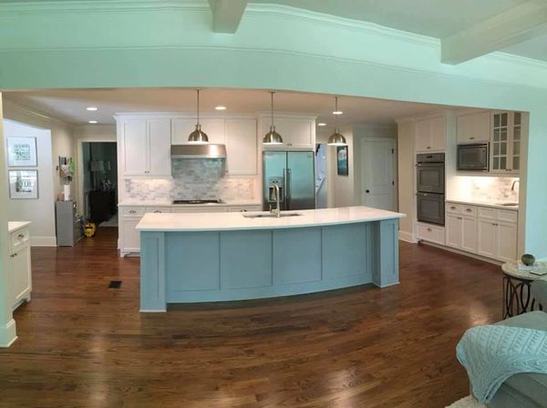 Combination of soft green and white