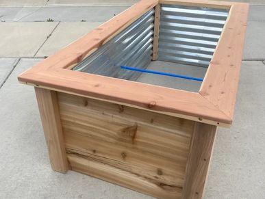 All Wood Raised Planter Bed Garden Box