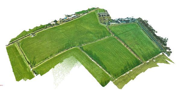 Photogrammetry survey of a solar farm site