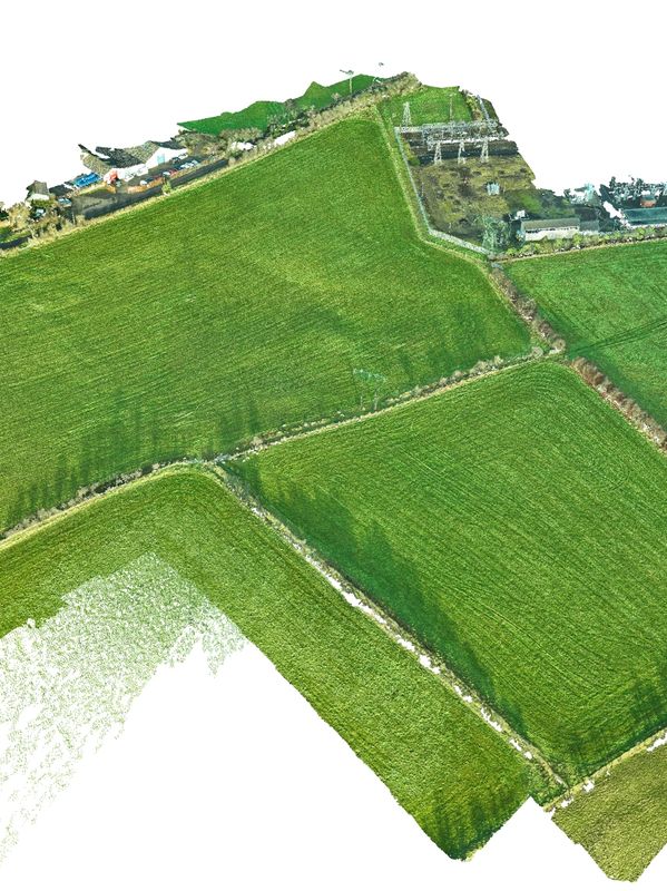 Photogrammetry survey of solar farm site using DJI M300