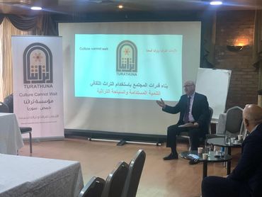 محاضرة المؤرخ نهاد سمعان في مؤسسة تراثنا