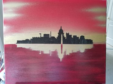 Mixed-Media on canvas.