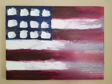 Acrylic Mixed-Media on canvas.