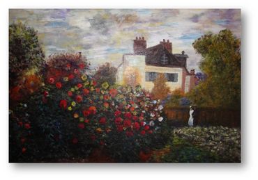 Acrylic on canvas. Re-done, Monet.