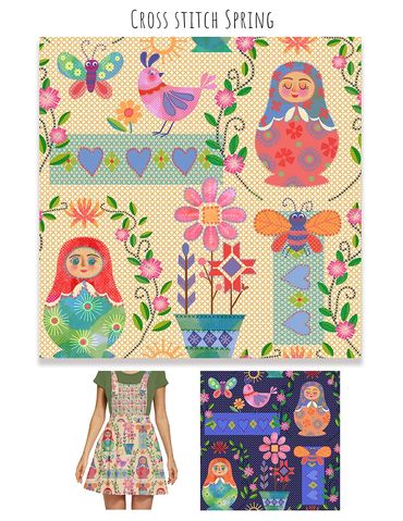 "Cross Stitch Spring" pattern.