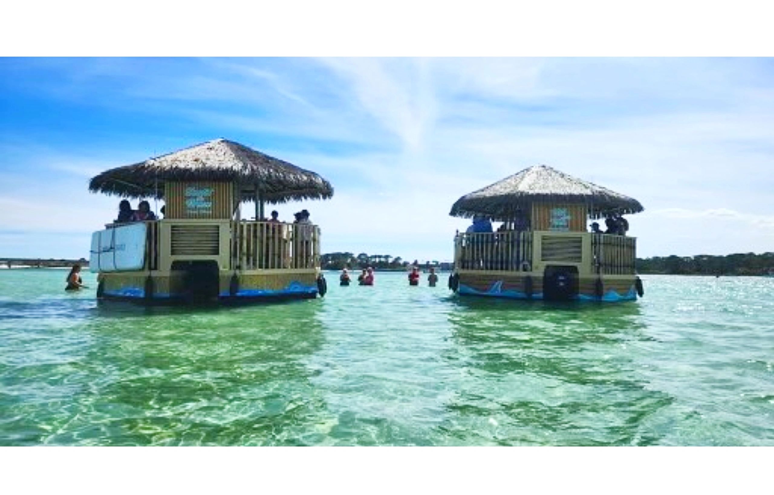 “Celebrate your birthday with a Tiki boat ride to Crab Island from Tailfins”