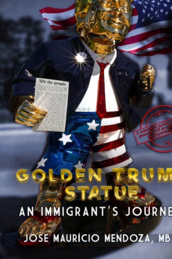 Golden Trump Statue book