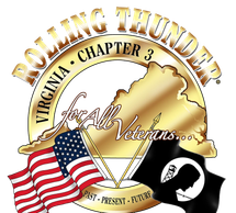 Rolling Thunder Virginia Chapter 3 emblem honoring veterans.