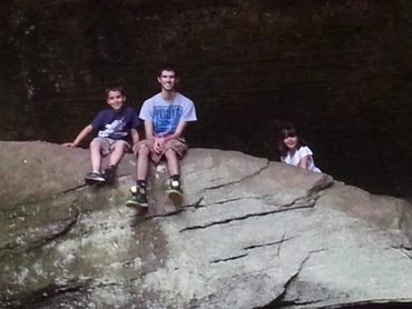 Dalton w/ his cousins, Braden & Skyler, at Old Man's Cave, OH.