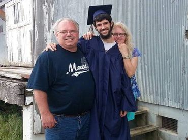 Dalton with his grandparents. He and all the grandkids called my dad, PA. My mom was Grandma.