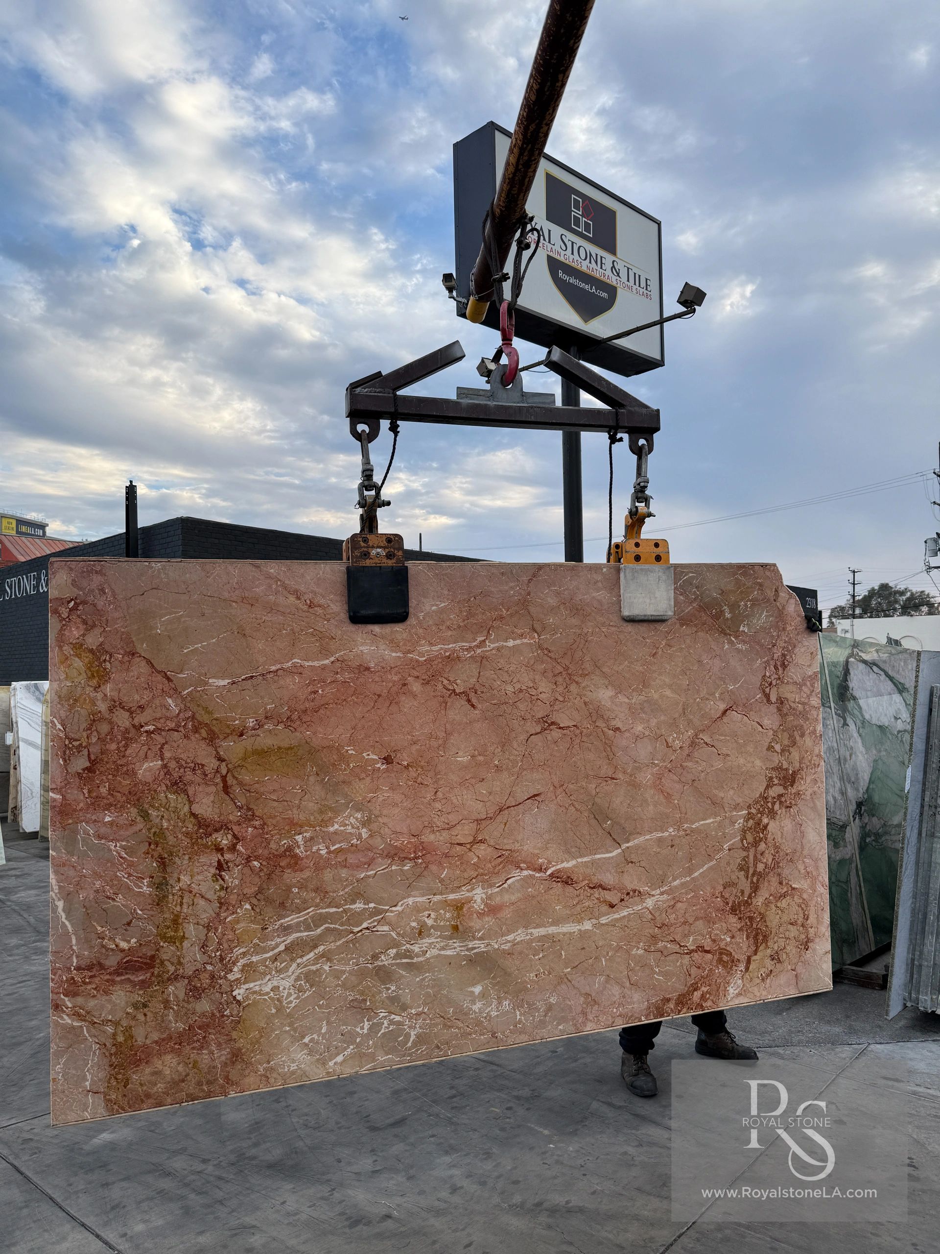 2cm Antolini Breccia Pernice Honed Finish Marble Slab 67" x 108"