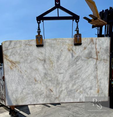 2cm Antolini Cristallo Bianco Selected A0260 Traslux Polished and backlit slab 75x125