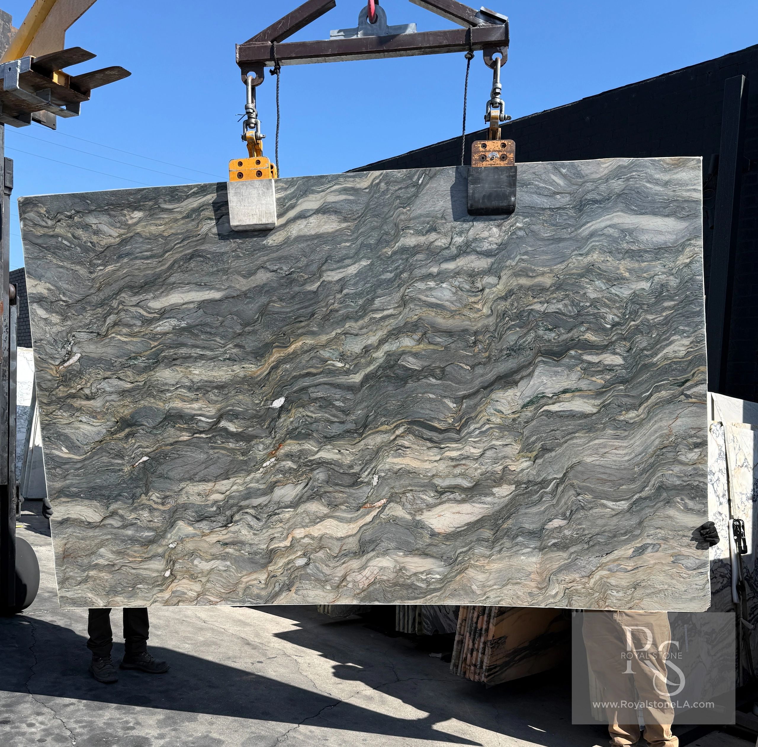 2cm Blue Fusion Wow Polished Finish Quartzite Slab 77 x123