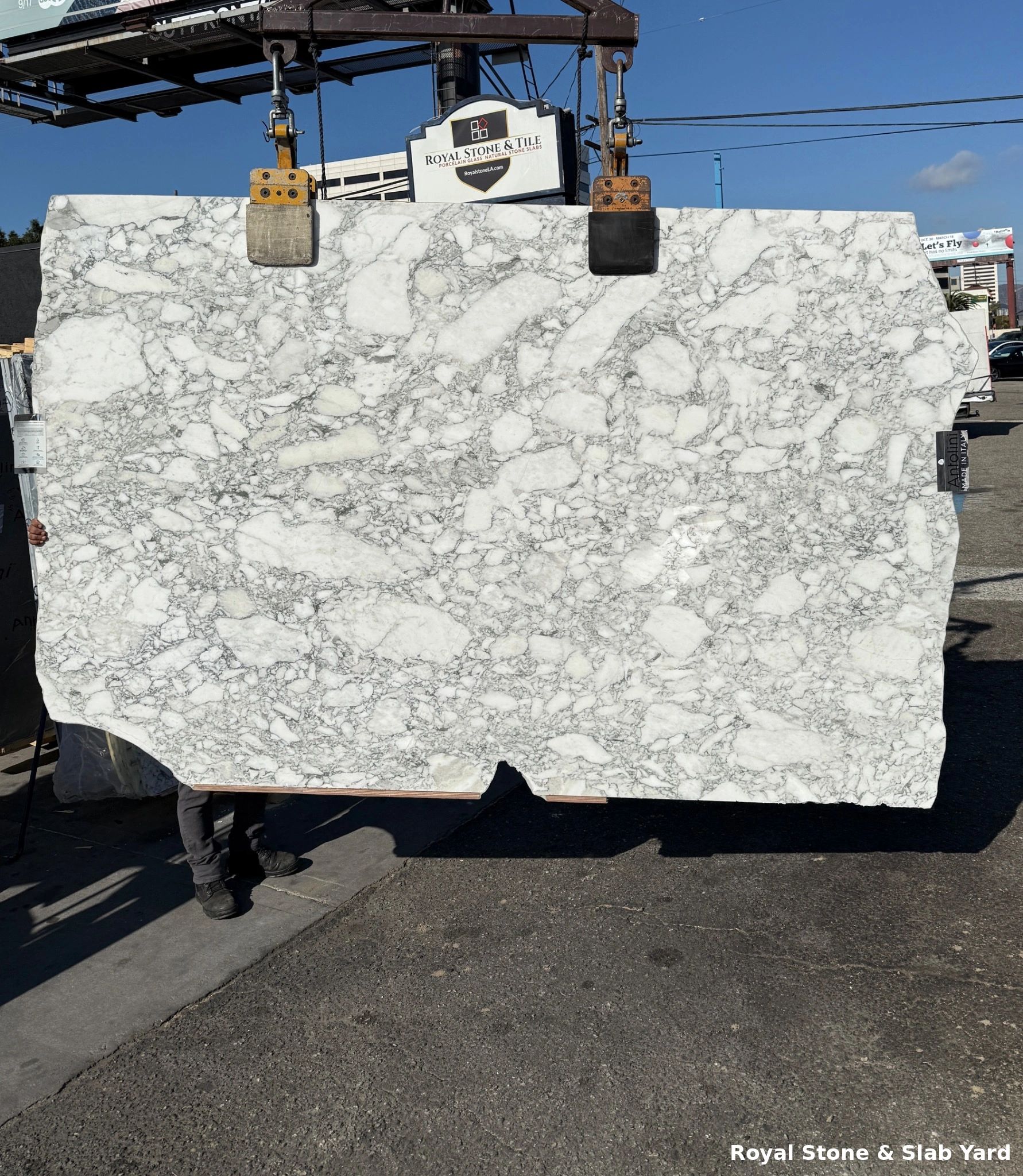 2cm Antolini Arabescato Vagli Extra Polished and Honed Lot 77x118